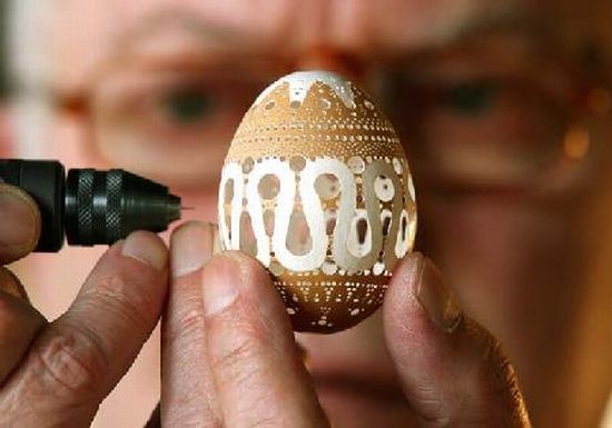 amazing egg shell art