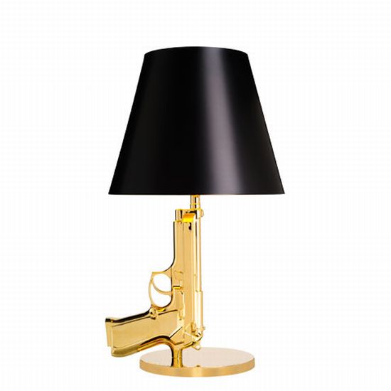 bedside gun table lamp