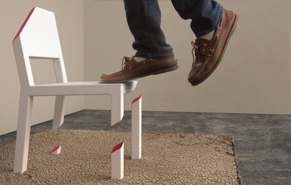 A sliced, one-legged chair that doesn’t fall! - Designbuzz