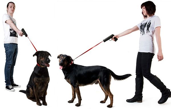 dog leash gun