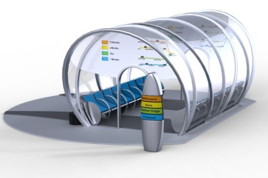 ecoshel sustainable bus shelter