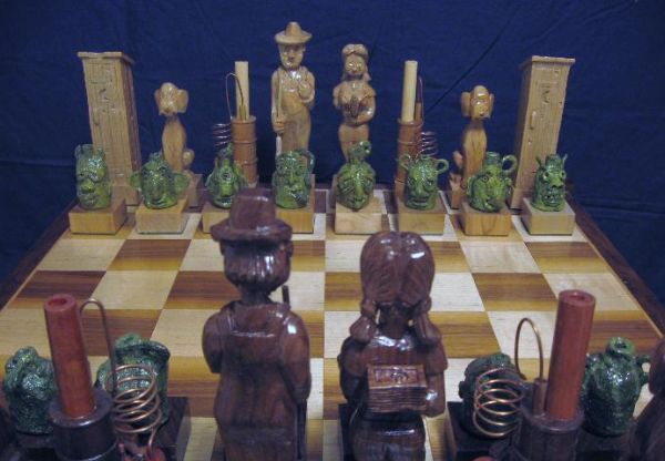 Face Jug Chess Set