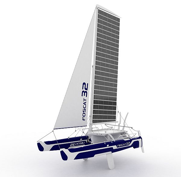 foscat 32 folding solar catamaran 05