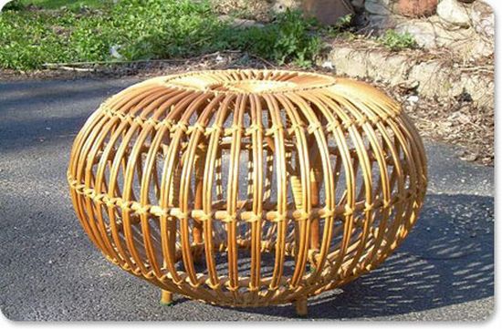 franco albini rattan stool
