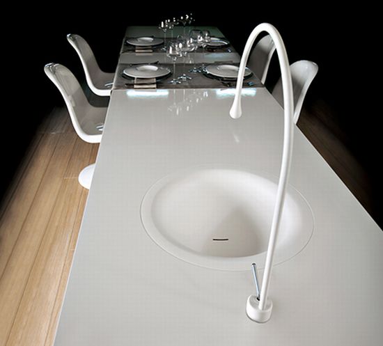 goccia kitchen faucet by gessi