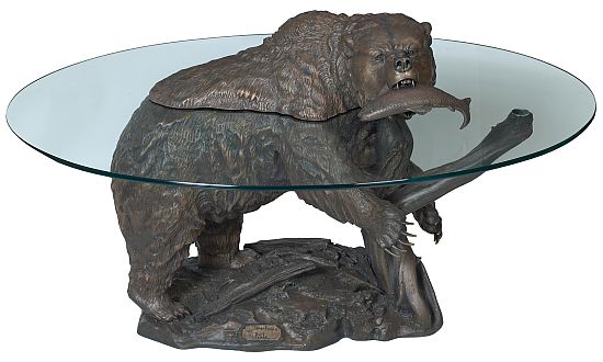 grizzly bear coffee table