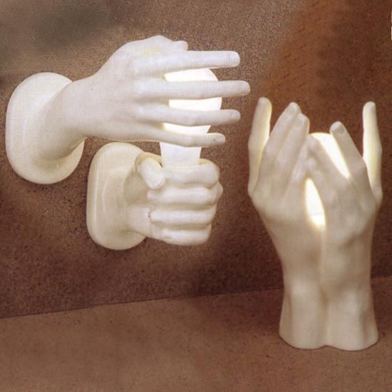 hands lamps