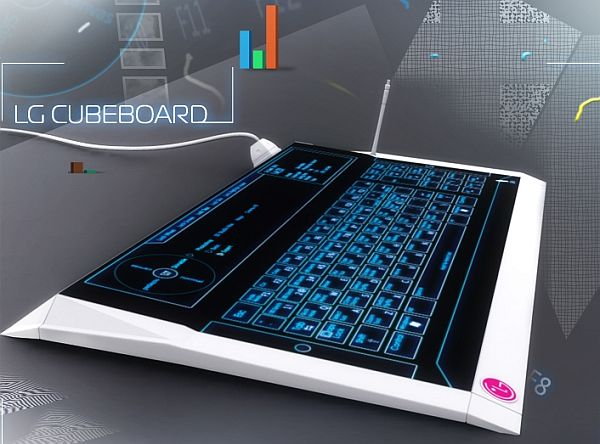 lg cubeboard concept keyboard