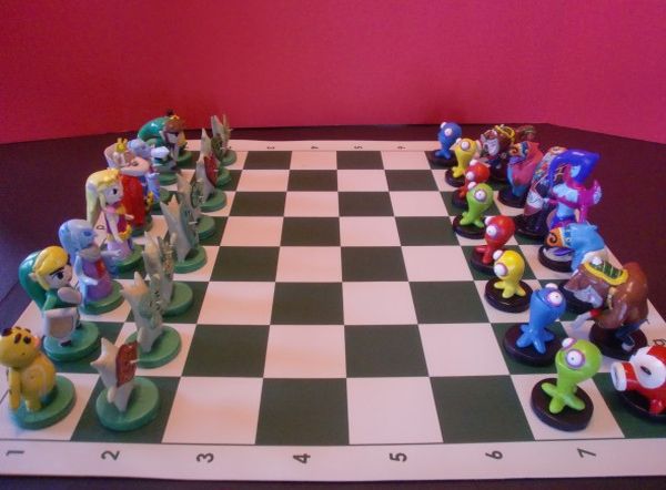 Sculpted Zelda Chess Set