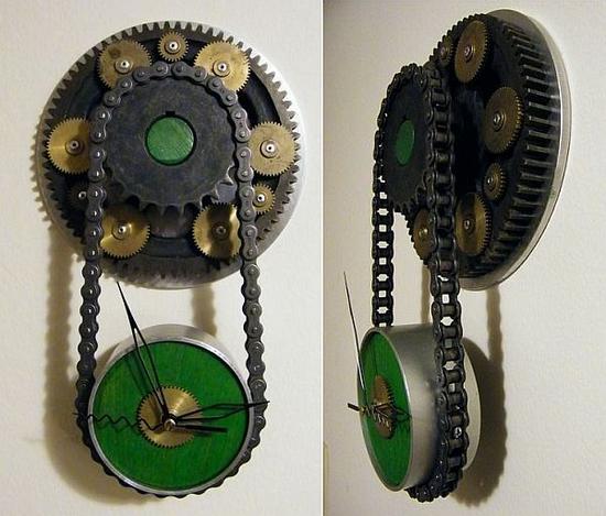 steampunk wall clock msnej 58