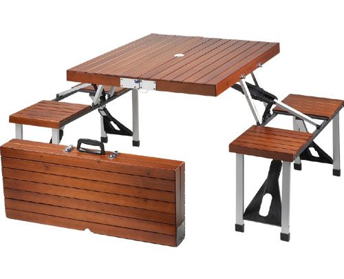 suitcase picnic table
