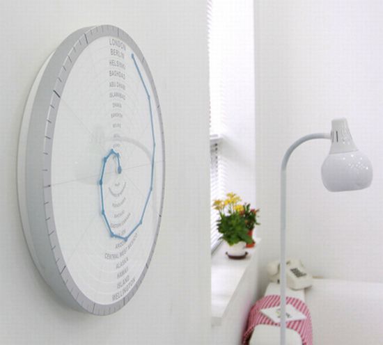 the bend hand wall clock 4