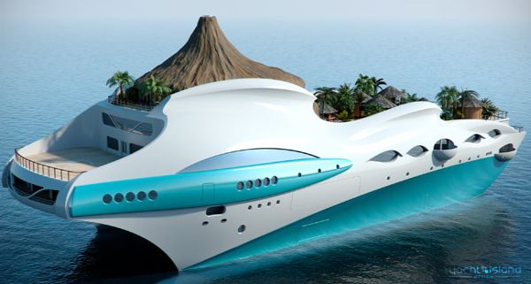 Tropical Island Paradise Superyacht