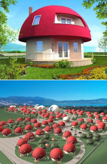 Unique Mushroom Shaped Holiday Homes and Other Creative Houses