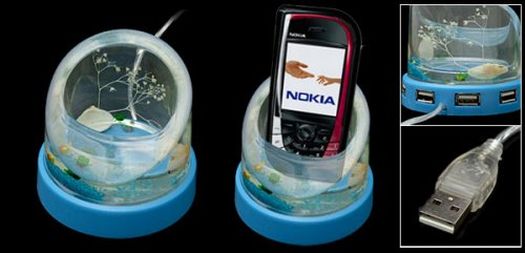 usb hub aquarium cell phone holder u7vXD 58