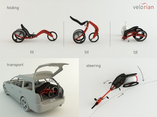 velorian folding recumbent trike 04