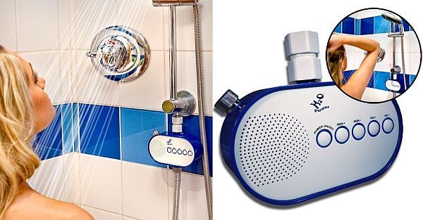 water powered shower radio