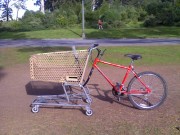 shopping cart bike