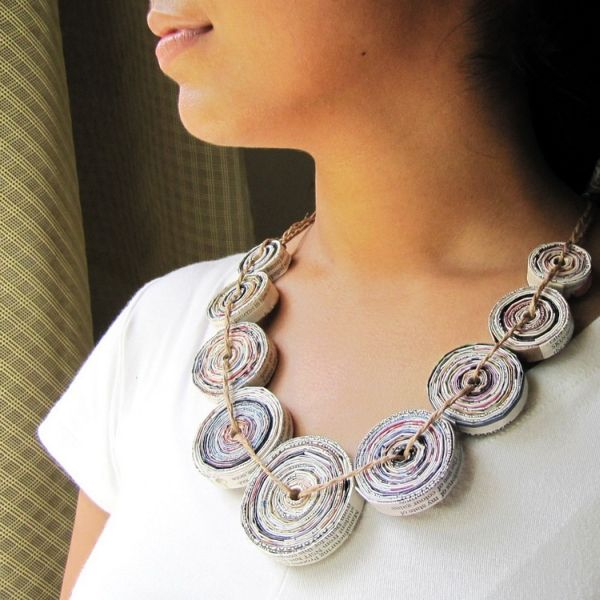 Paper-necklace-Recycled-Newspaper-Jewelry