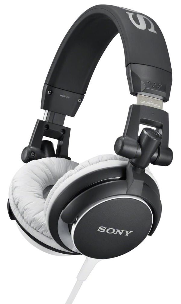 Sony_MDRV55_Black_Headphones_djkit