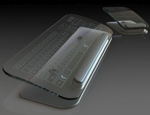 Transparent Keyboard and Mouse