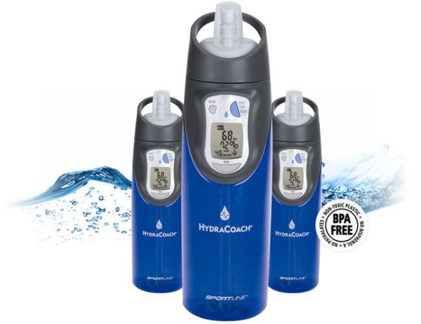 Hydracoach intelligent water bottle
