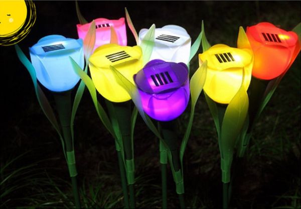 Solar Flower Outdoor Garden Lights