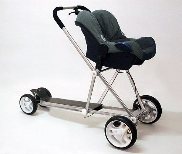Baby stroller and scooter hybrid_1