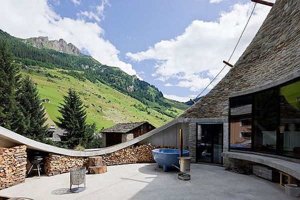 The Buried House in Vals, Switzerland