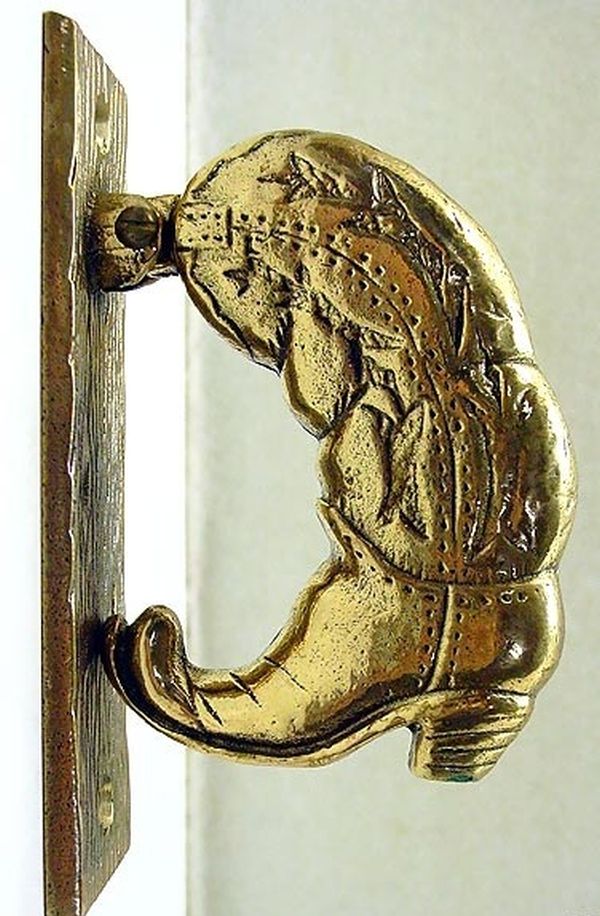 Cowboy boot doorknocker