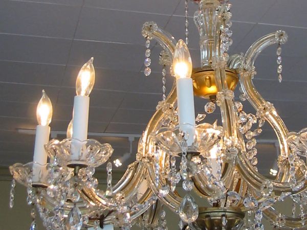 Italian made crystal chandeliers