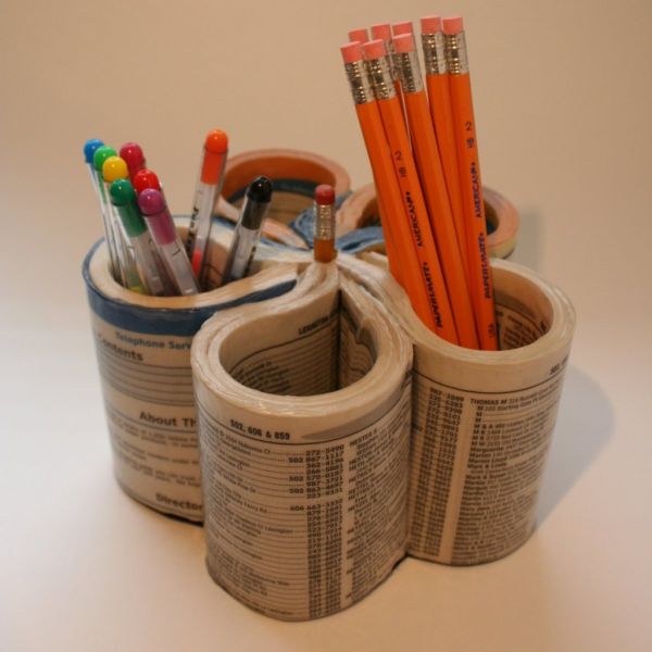 Phone Book Pencil Holder