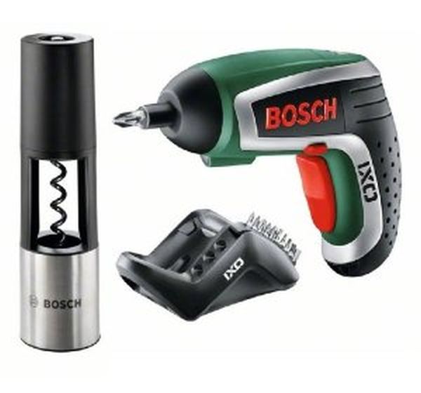 Bosch IXO Vino Cordless Lithium-Ion Screwdriver with Corkscrew Attachment