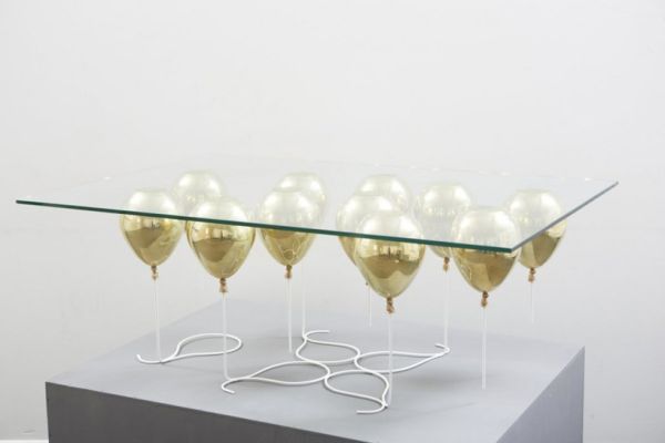 Golden Balloon Levitating Coffee Table