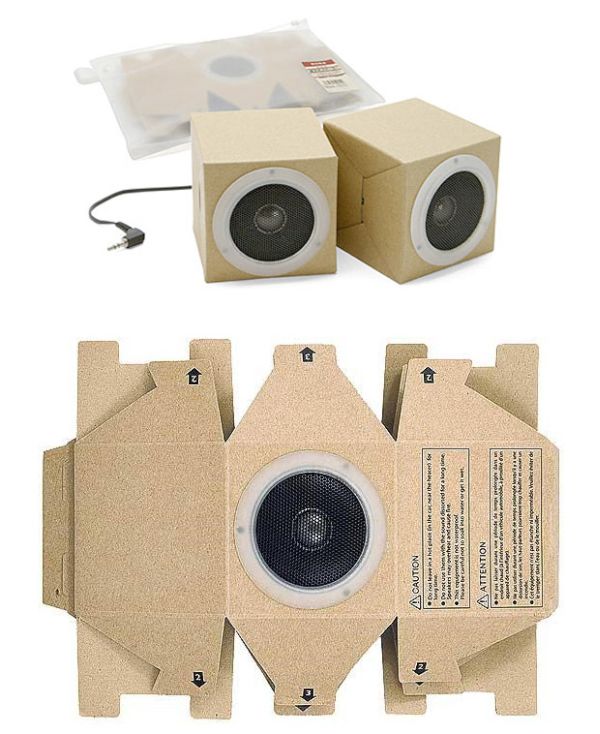 MUJI Cardboard Speakers