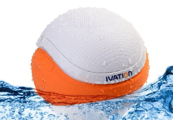 Ivation Waterproof Bluetooth Floating Pool Speaker