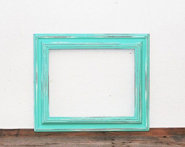 Painted wood photo frames
