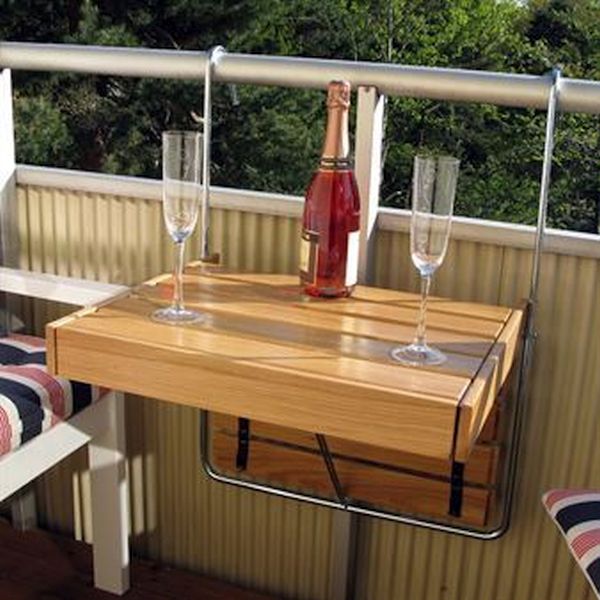 A folding table for your balcony