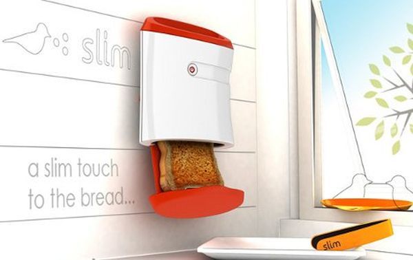 The slim wall mounted toaster