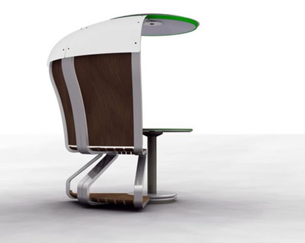 Solar Powered Outdoor Workspace by Mathias Schnyder