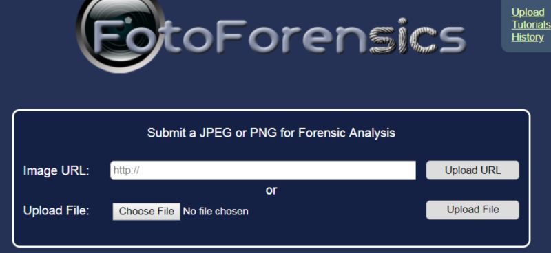 Fotoforensics Website