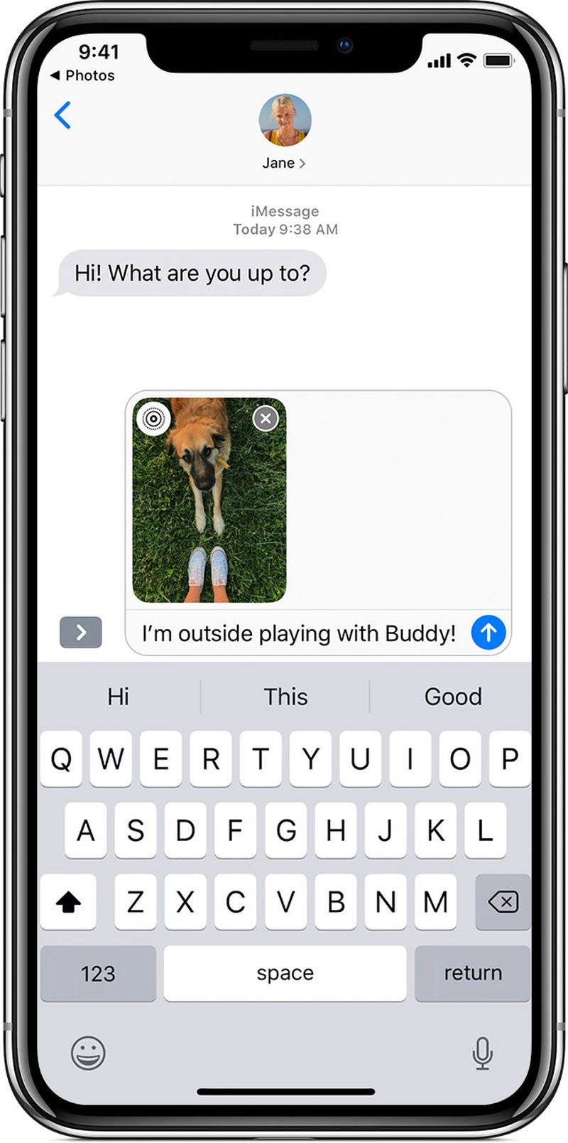 iMessage camera