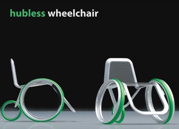 Hubless Wheelchair