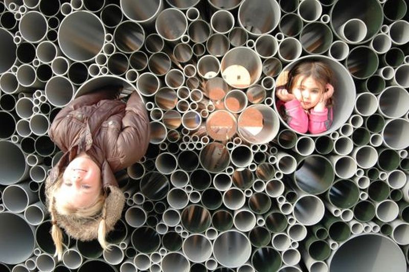 PVC pipes form an interactive pavilion