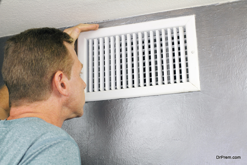 Inspecting a Home Air Vent