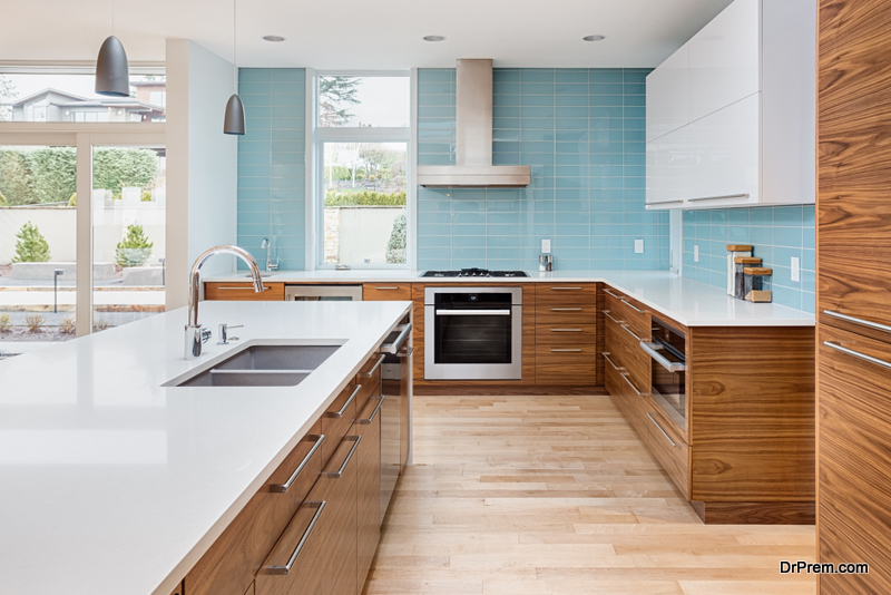 Countertop in the kitchen