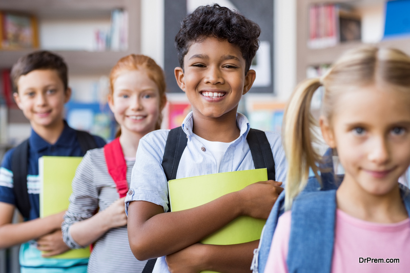 children at school