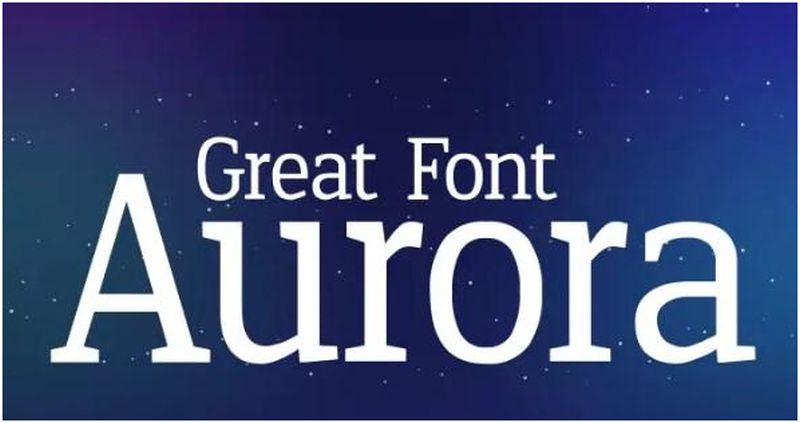 Aurora Monospaced Serif Font