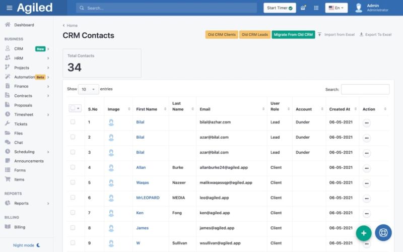 Manage Contacts & Accounts With Easy To Use CRM