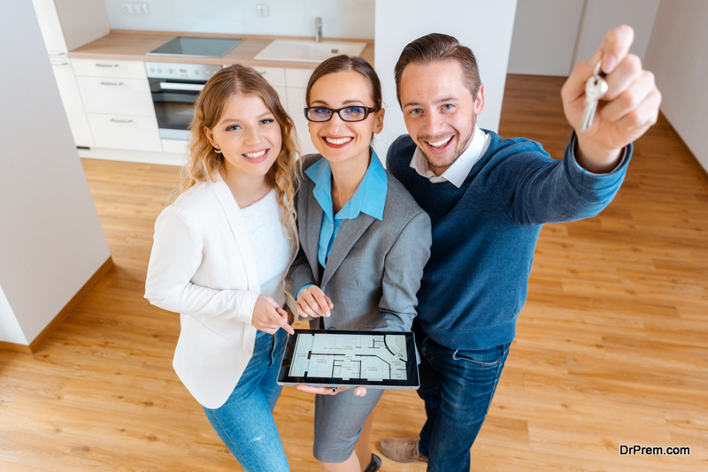 couple with Real Estate Agent